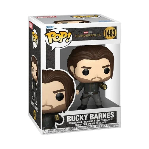 Funko Pop! Thunderbolts Bucky Barnes met metalen arm en tactische outfit – een stoere aanwinst voor elke Marvel-collectie.