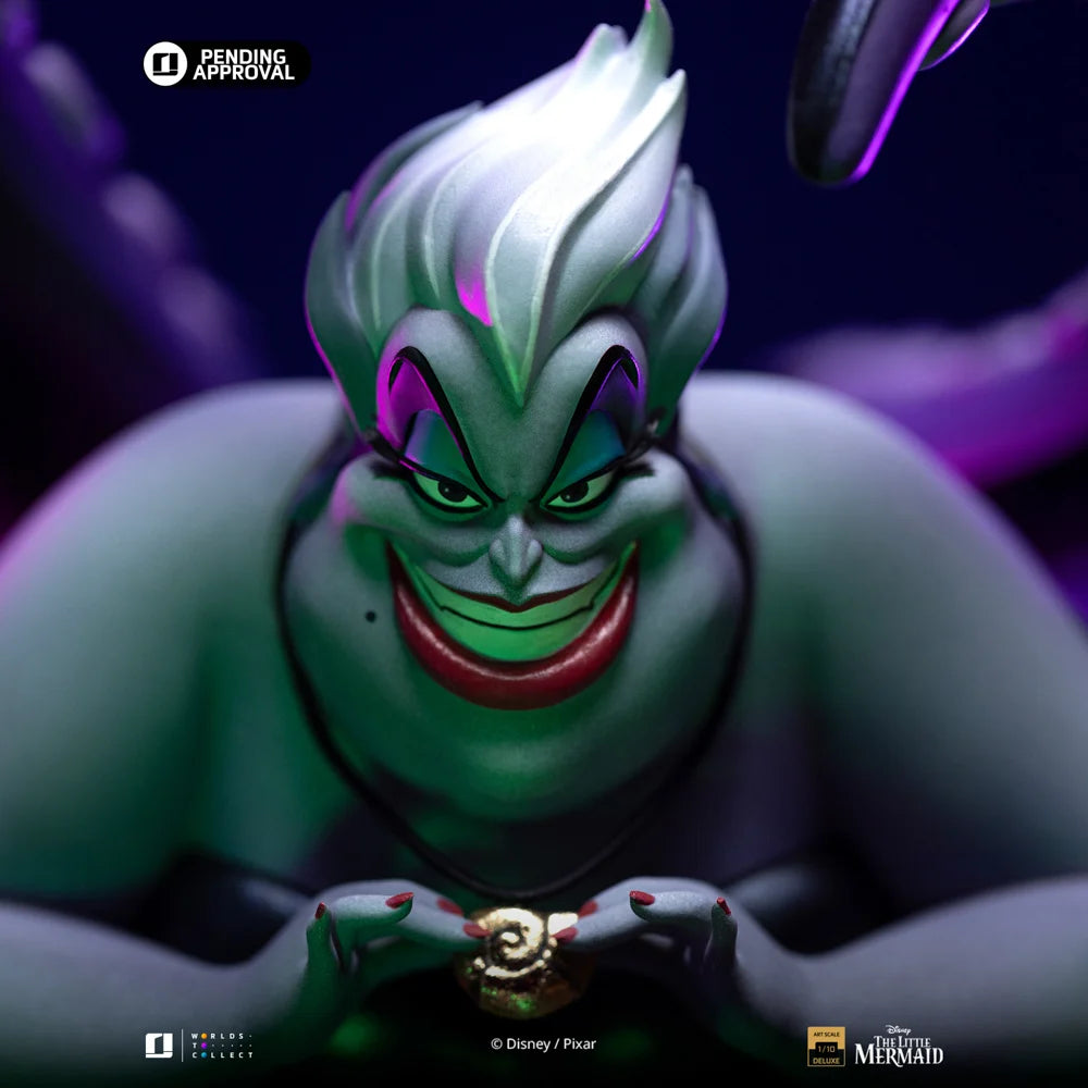 Deze gedetailleerde 1/10 schaal Ursula Statue is een droomstuk voor serieuze verzamelaars. Officieel gelicentieerd door Disney en meesterlijk vervaardigd door Iron Studios – een echte eyecatcher in elke collectie!