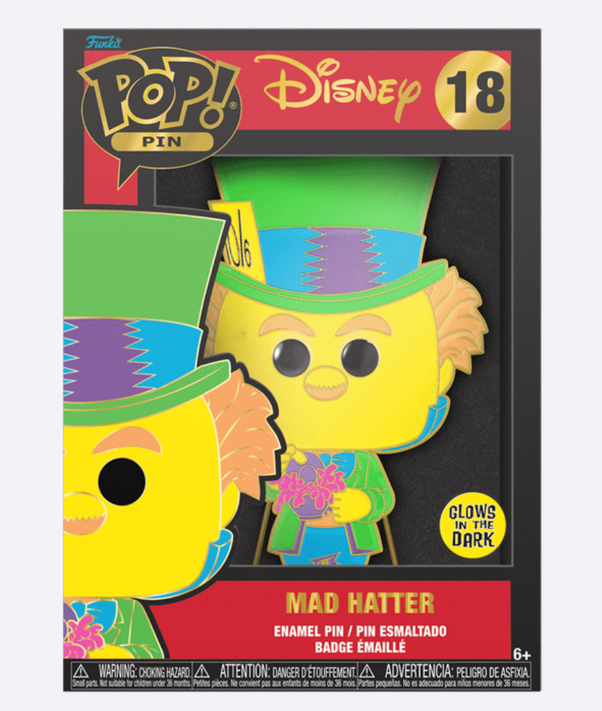 Verken de bizarre en levendige wereld van Wonderland met de Funko Pop Pin Mad Hatter 18! Deze prachtig gedetailleerde pin brengt de eigenaardige en charmante Mad Hatter tot leven met schitterend emaille en metaal. Met zijn kenmerkende hoed, theekopje en gekke uitstraling is deze pin een absolute must-have voor elke Disney-liefhebber, Alice in Wonderland-fan en Funko Pop Pins-verzamelaar.