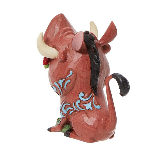 Schattig Pumbaa-beeldje dat de vrolijke sfeer van The Lion King uitstraalt, perfect voor elke Disney-fan.