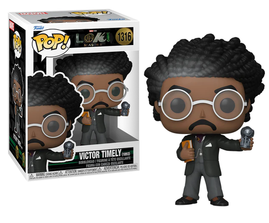 Funko Pop! Victor Timely uit Loki Season 2, genummerd #1316. Officiële Funko Pop! Vinyl, ideaal voor Marvel-verzamelaars en fans van de serie.