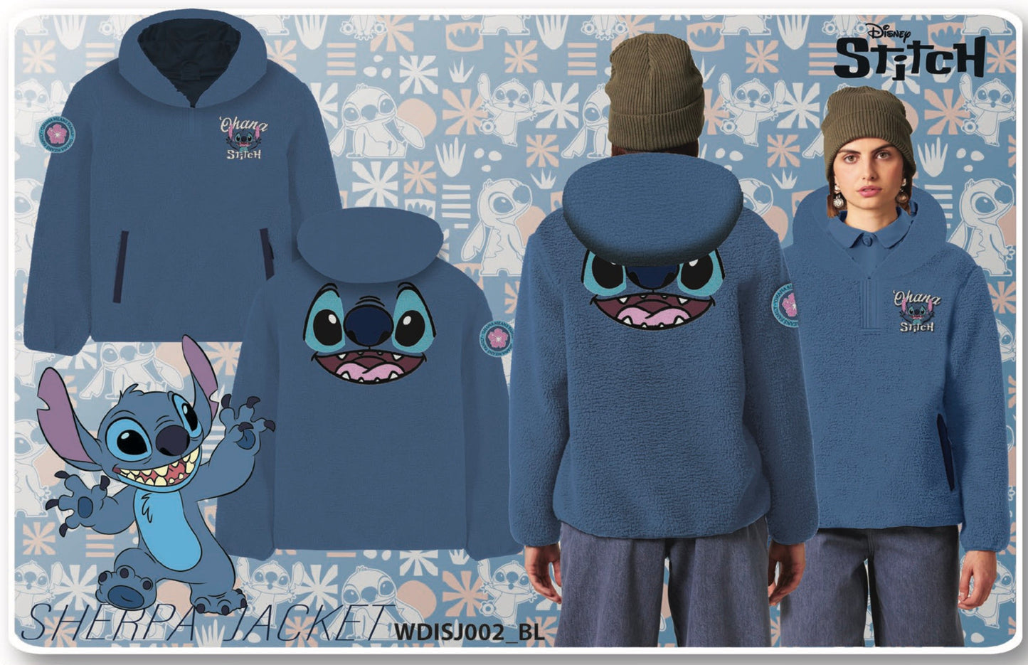 Disney Stitch Fleece Trui (Pre Order)