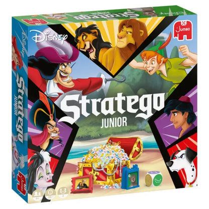 Speel strategie met je favoriete Disney-personages in Disney Stratego Junior. Geschikt voor kinderen vanaf 4 jaar en ideaal voor leuke spelmomenten.