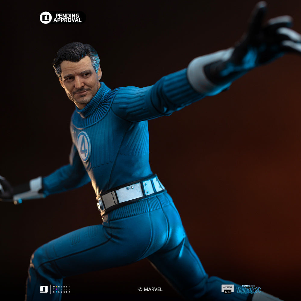 Exclusief Marvel collectible beeldje van Mr. Fantastic, perfect om toe te voegen aan je unieke Marvel-collectie.