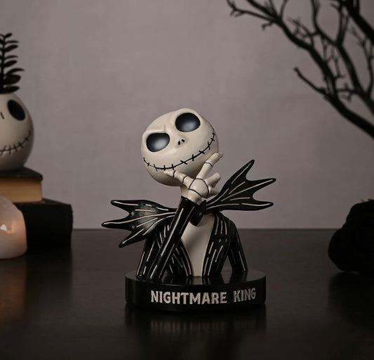 Disney The Nightmare Before Christmas beeldje van Jack Skellington in krijtstreeppak