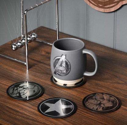 Marvel The Avengers set van 4 Ronden Onderzetters - [shop_namen] - [product-type] 