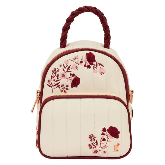 Loungefly Cream and Red ‘Floral’ Convertible Rugzak