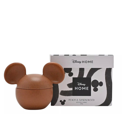 Decoratieve Disney Mickey Shapes kaars met warm bruin design als cadeau of interieur accessoire