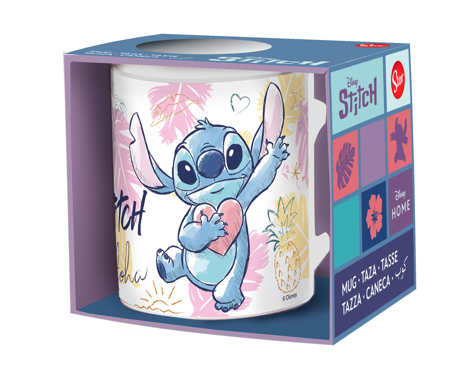 Geniet van je favoriete drank met een tropische flair dankzij de Disney Home Stitch Aloha Beker. Deze beker, met een charmante Stitch-afbeelding, voegt een speelse Aloha-vibe toe aan elke slok.