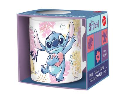 Geniet van je favoriete drank met een tropische flair dankzij de Disney Home Stitch Aloha Beker. Deze beker, met een charmante Stitch-afbeelding, voegt een speelse Aloha-vibe toe aan elke slok.