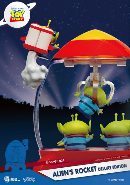 D-Stage 031 Toy Story aliens collectible diorama met bewegende figuren en raket detail