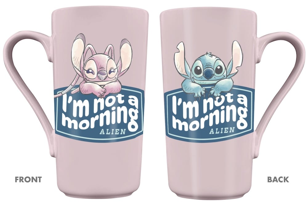Stitch & Angel ‘I’m not a morning alien’ Latte Beker
