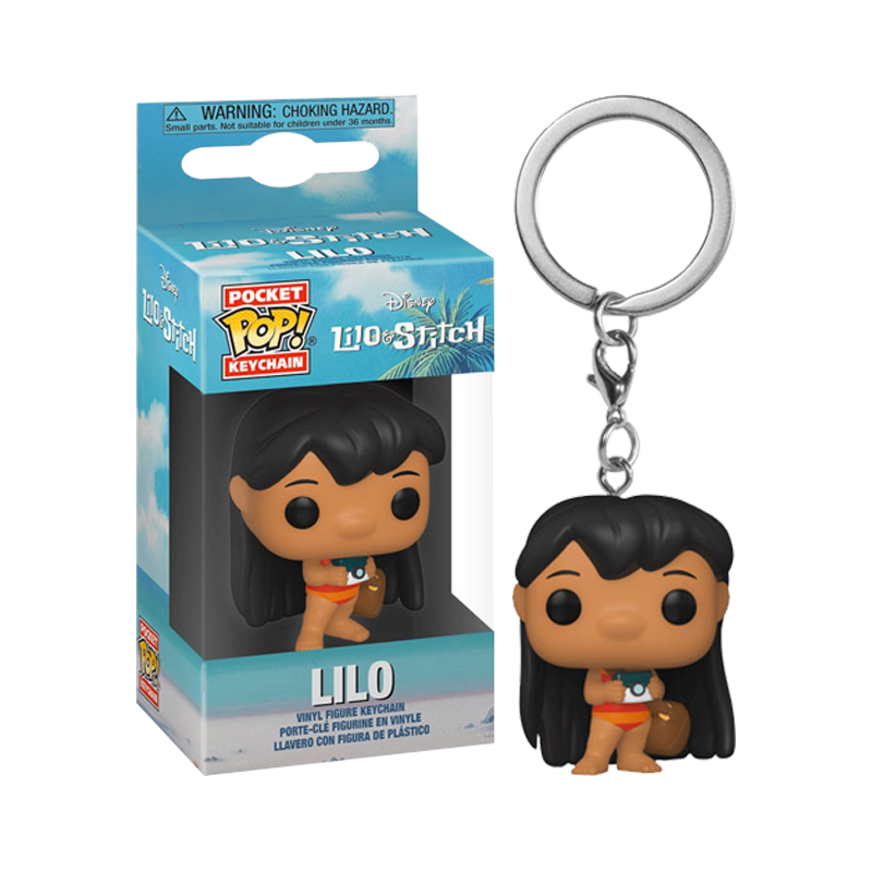 Schattige Pocket Pop Lilo Sleutelhanger met vrolijke uitstraling, perfect voor onderweg. Voeg een speels tintje toe aan je sleutelbos, rugzak of tas en laat je liefde voor Disney-karakters stralen.