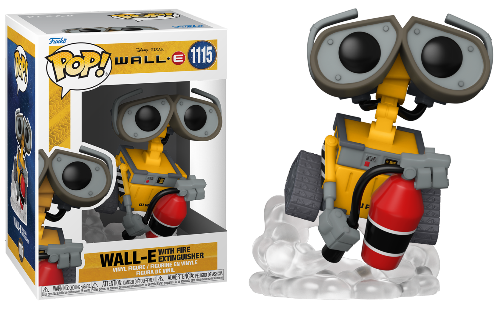 "Funko Pop! Wall-E ‘1115’ vinyl figuurtje van Disney Pixar, ongeveer 9 cm hoog, perfect voor verzamelaars en fans van alle leeftijden."