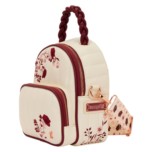 Loungefly Cream and Red ‘Floral’ Convertible Rugzak