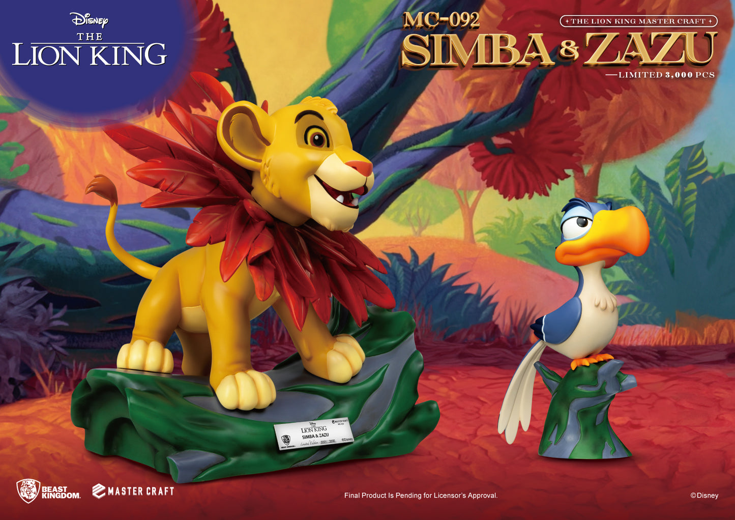 Master Craft Simba & Zazu Beelden Set (Pre Order)