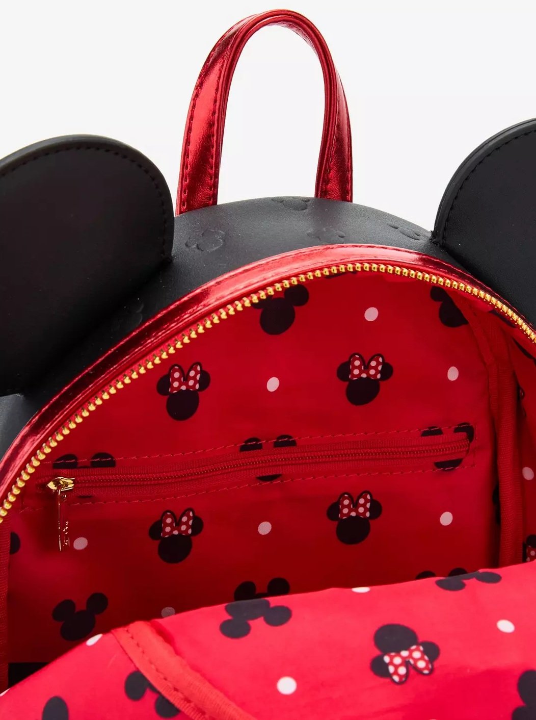 Loungefly Minnie Mouse Metallic Red Bow Exclusive Rugzak