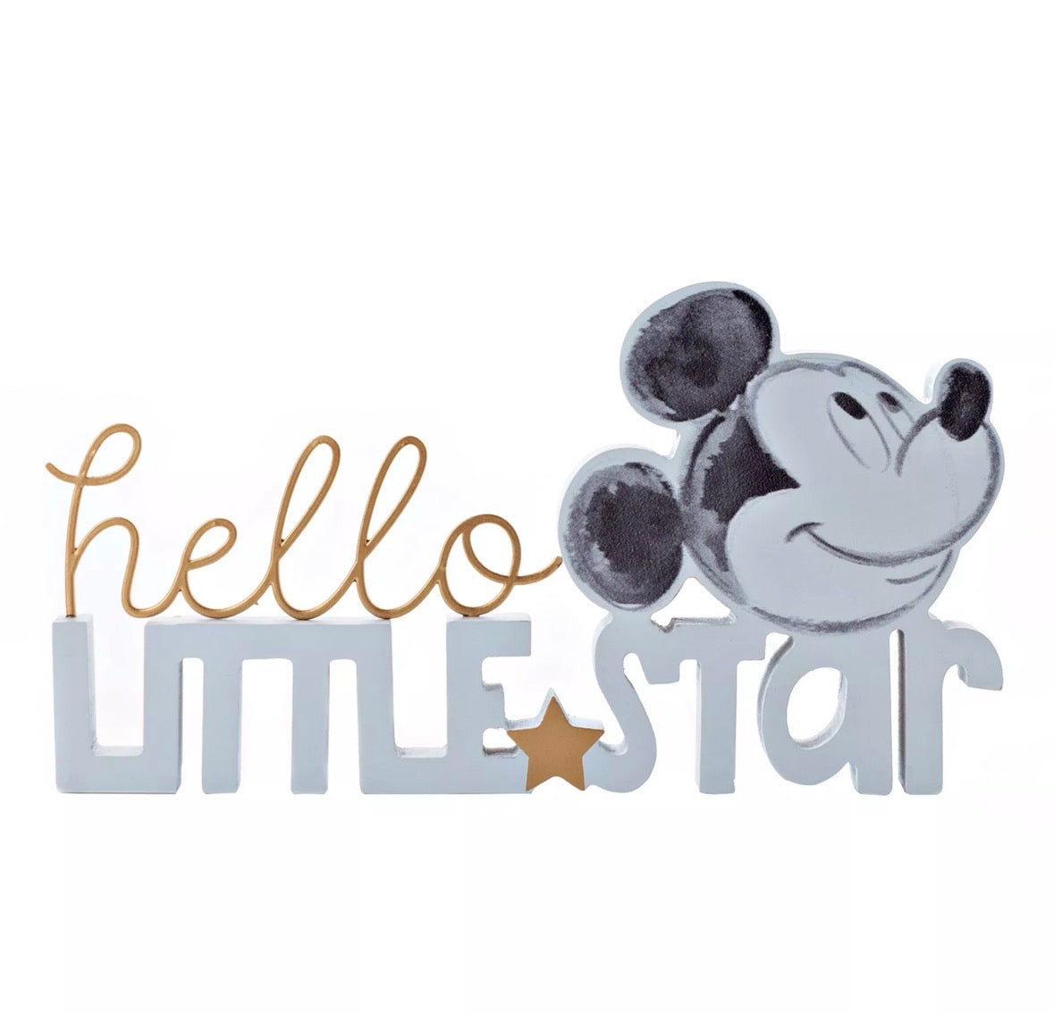 Disney Mickey - Hello Little Star Wandbord Blauw - [shop_namen] - [product-type] 