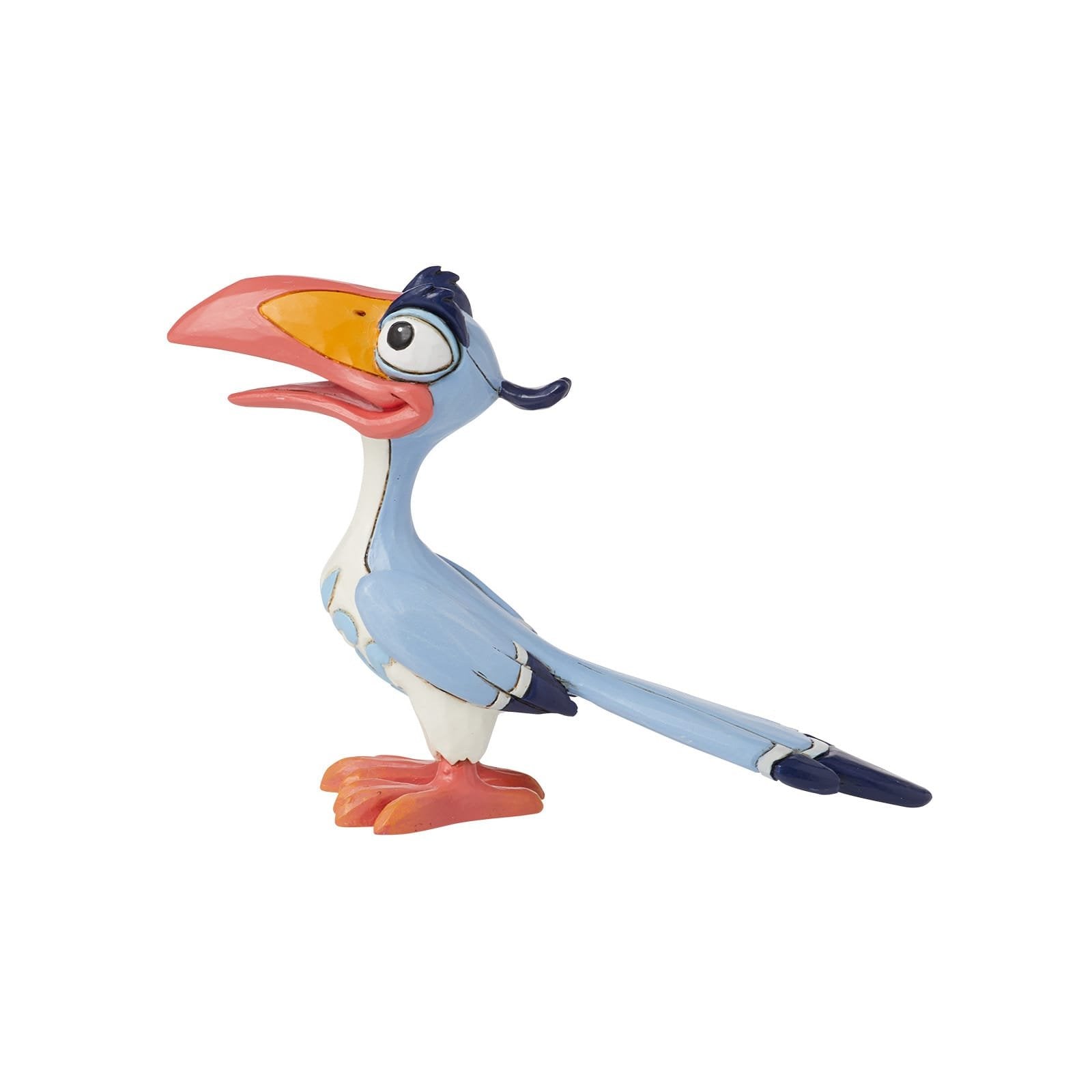 Handgemaakt Disney-verzamelobject van Zazu, de roodbekneushoornvogel, met gedetailleerde afwerking.