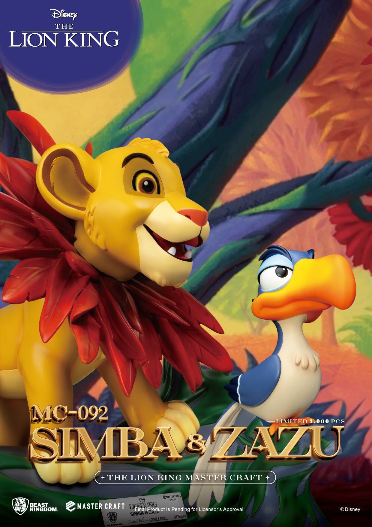Master Craft Simba & Zazu Beelden Set (Pre Order)
