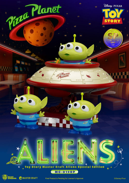 “Disney Master Craft beeld van Toy Story Aliens, unieke Special Edition 999, luxe afwerking en expressief ontwerp.”