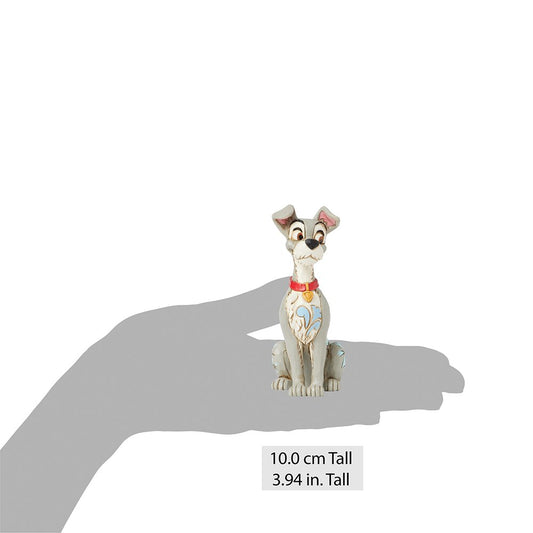 Disney verzamelbeeldje van de Vagebond, ontworpen door Jim Shore, met nieuwe halsband en handgeschilderde details.