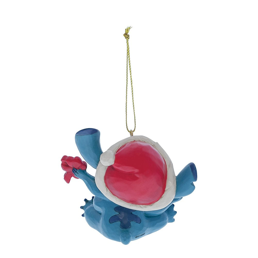 Vrolijk kerstornament met Stitch, een charmante toevoeging aan je boom die de magie en feestvreugde van de feestdagen vangt.