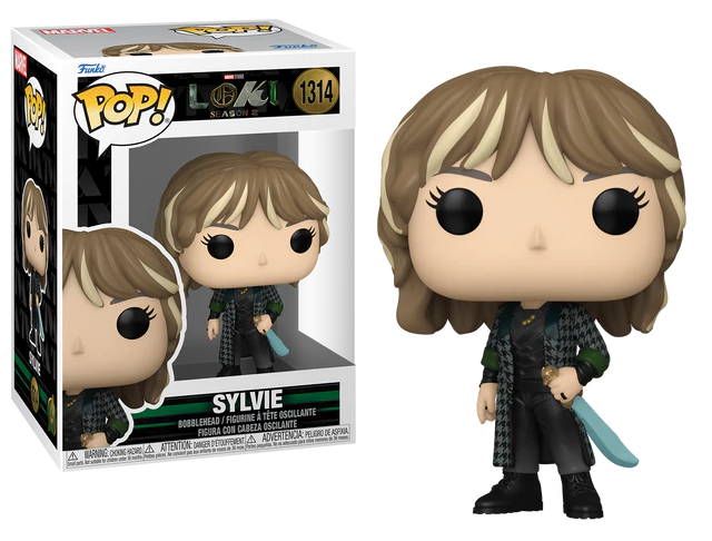 Funko Pop! Sylvie uit Loki Season 2, genummerd #1314. Officiële Funko Pop! Vinyl, ideaal voor Marvel-verzamelaars en fans van de serie.