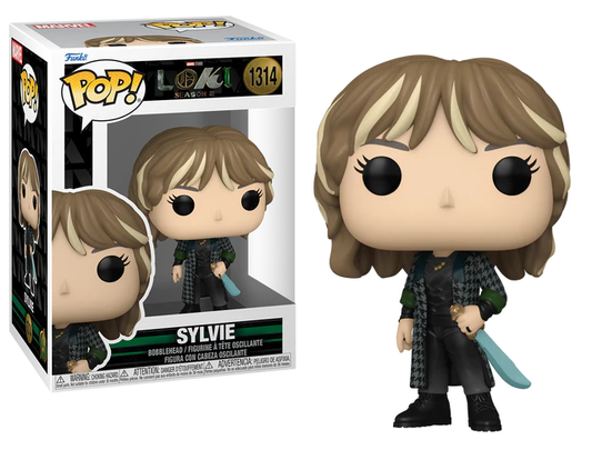 Funko Pop! Sylvie uit Loki Season 2, genummerd #1314. Officiële Funko Pop! Vinyl, ideaal voor Marvel-verzamelaars en fans van de serie.