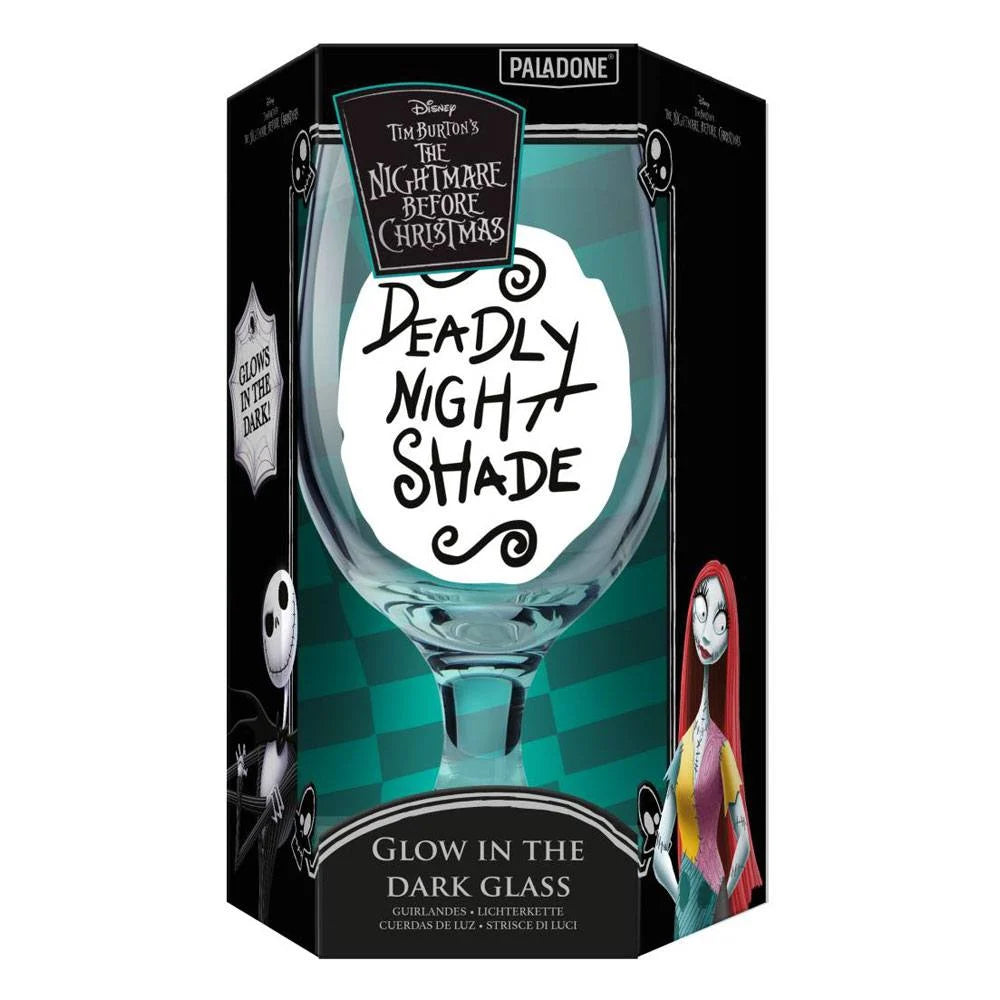 Nightmare Before Christmas glas met uniek ontwerp van Jack Skellington en Sally, perfect voor het toevoegen van een vleugje Halloween-magie aan je dagelijkse rituelen.