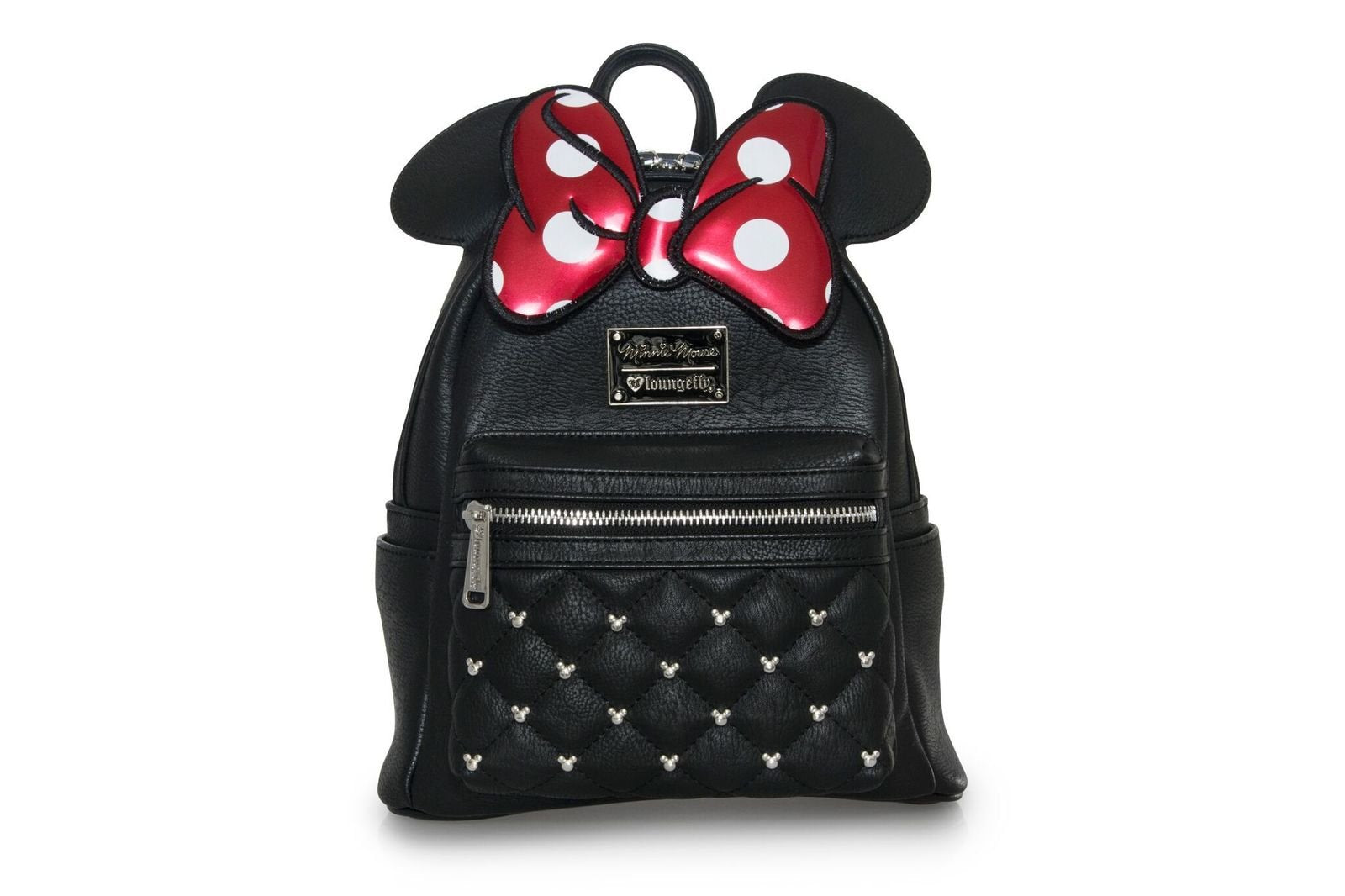 "Loungefly Minnie Mouse tas met iconische rode strik en stippen, officieel Disney x Loungefly product, hoogwaardige afwerking, perfect voor dagelijks gebruik of als verzamelitem, must-have voor Minnie-fans."