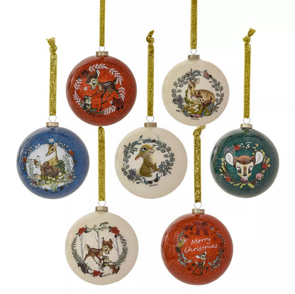 Disney Bambi Enchanted Forest 7 Kerstballen Set