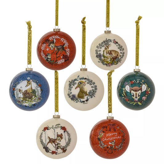 Disney Bambi Enchanted Forest 7 Kerstballen Set