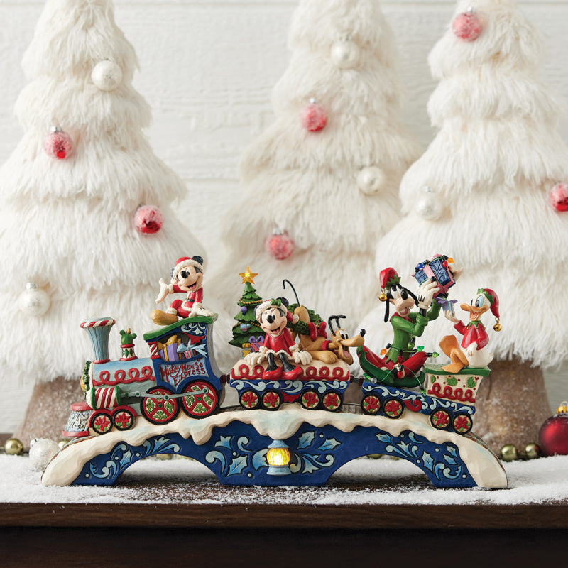 Disney Traditions Mickey & Friends LED Musical Train met verlichting en muziek decoratie