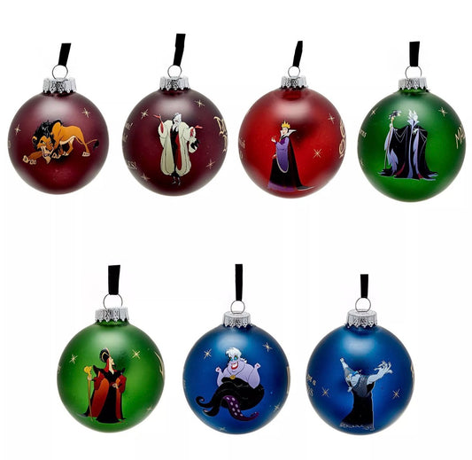 Disney Set Van 7 Kerstballen - Villains - [shop_namen] - [product-type] 