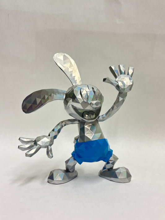 Disney Oswald the Lucky Rabbit Statue met gedetailleerde afwerking en klassieke animatiestijl.