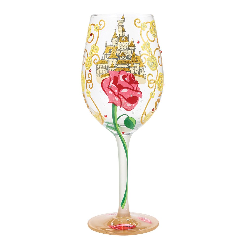 Vier elk glas als een moment van kracht en elegantie met het Disney Belle Wijnglas “Bold Like a Rose”. Het verfijnde ontwerp en de inspirerende tekst brengen de magie van Belle tot leven bij elke gelegenheid.