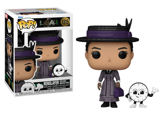 Funko Pop! Loki Season 2 – Renslayer & Miss Minutes (#1315). Duo Pack met officiële Funko Pop! Vinyl figuren, perfect voor Marvel- en Loki-fans. Must-have verzamelobject uit de Marvel Studios lijn.