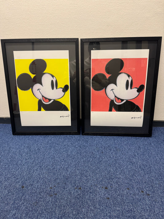 Andy Warhol Mickey Mouse Zeefdrukken