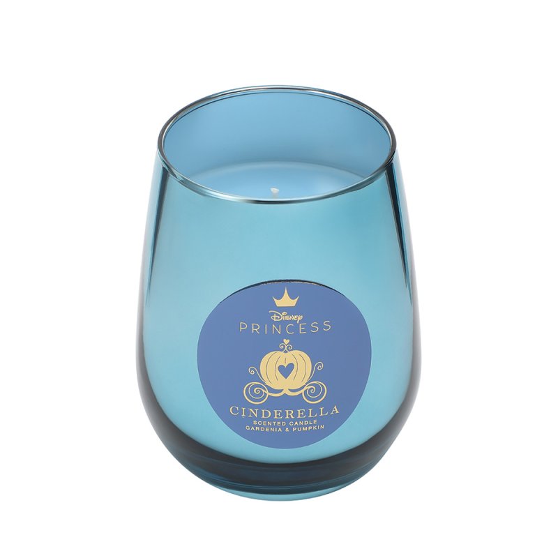 Disney Cinderella geurkaars met gardenia en pompoen in glas sfeervolle woondecoratie