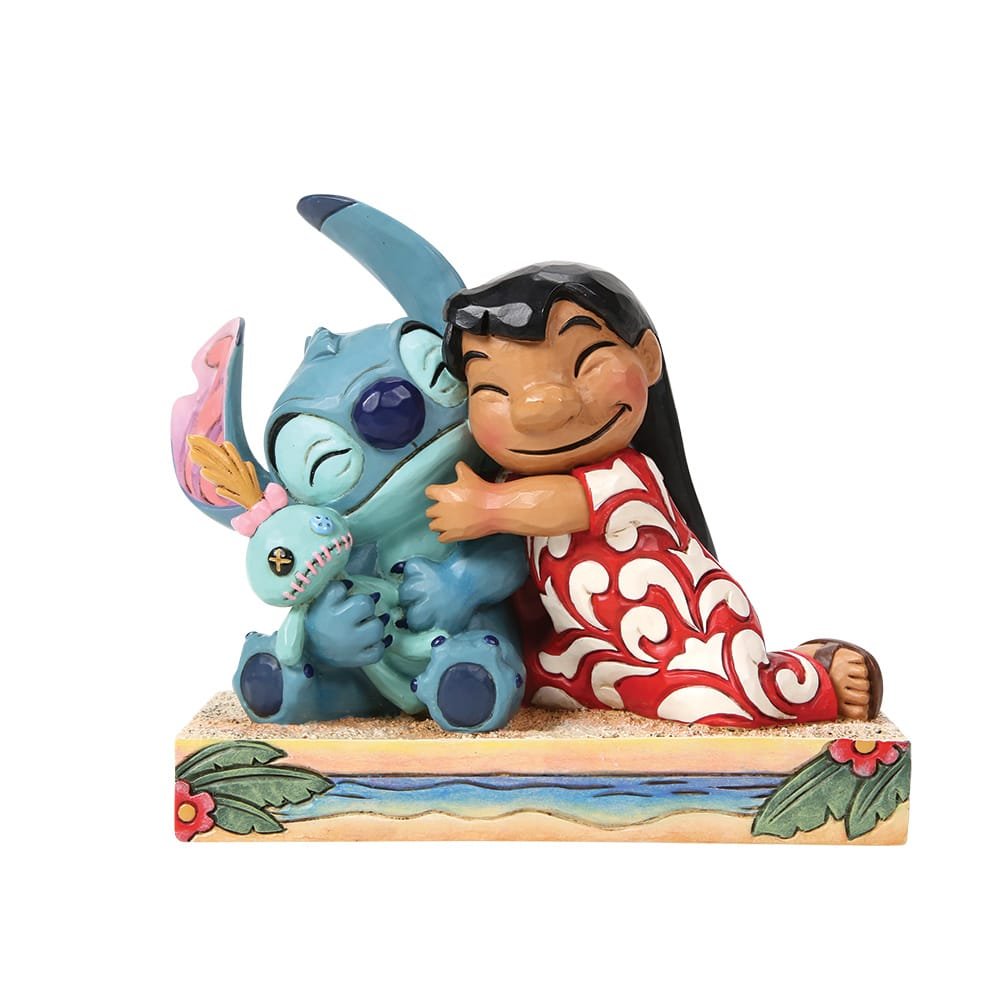 Disney Traditions Lilo Stitch en Scrump beeld van Jim Shore met handgeschilderde details en warme kleuren.
