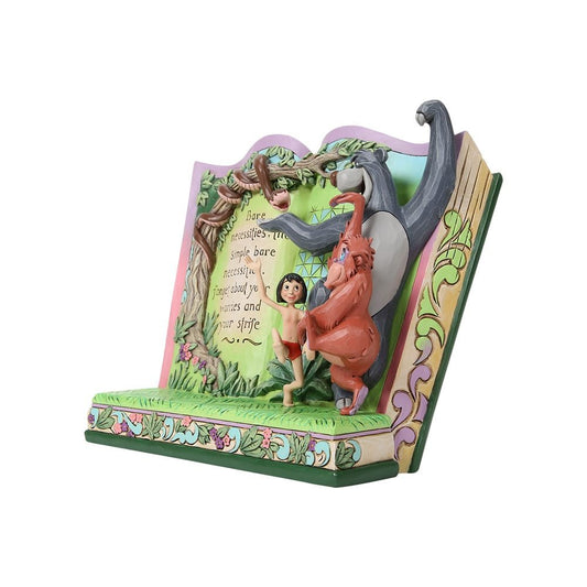 The Jungle Book Disney Traditions storybook figurine met Baloo en Mowgli in folk-art stijl van Jim Shore.