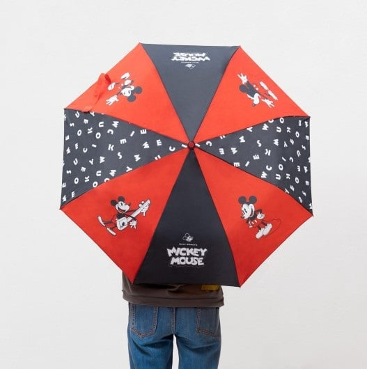 "Disney Mickey Mouse Paraplu – opvouwbare paraplu met duurzaam metalen en PVC-frame en automatisch opensysteem"