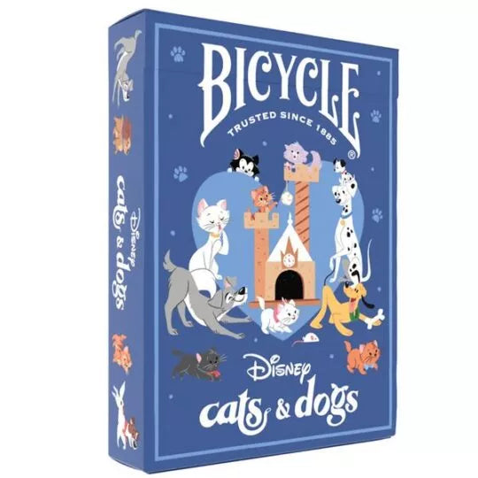 Speel met plezier met de Bicycle Cats & Dogs spelkaarten! Hoogwaardige kaarten met schattige katten- en hondenillustraties, ideaal voor dierenliefhebbers, verzamelaars en gezellige spelavonden.