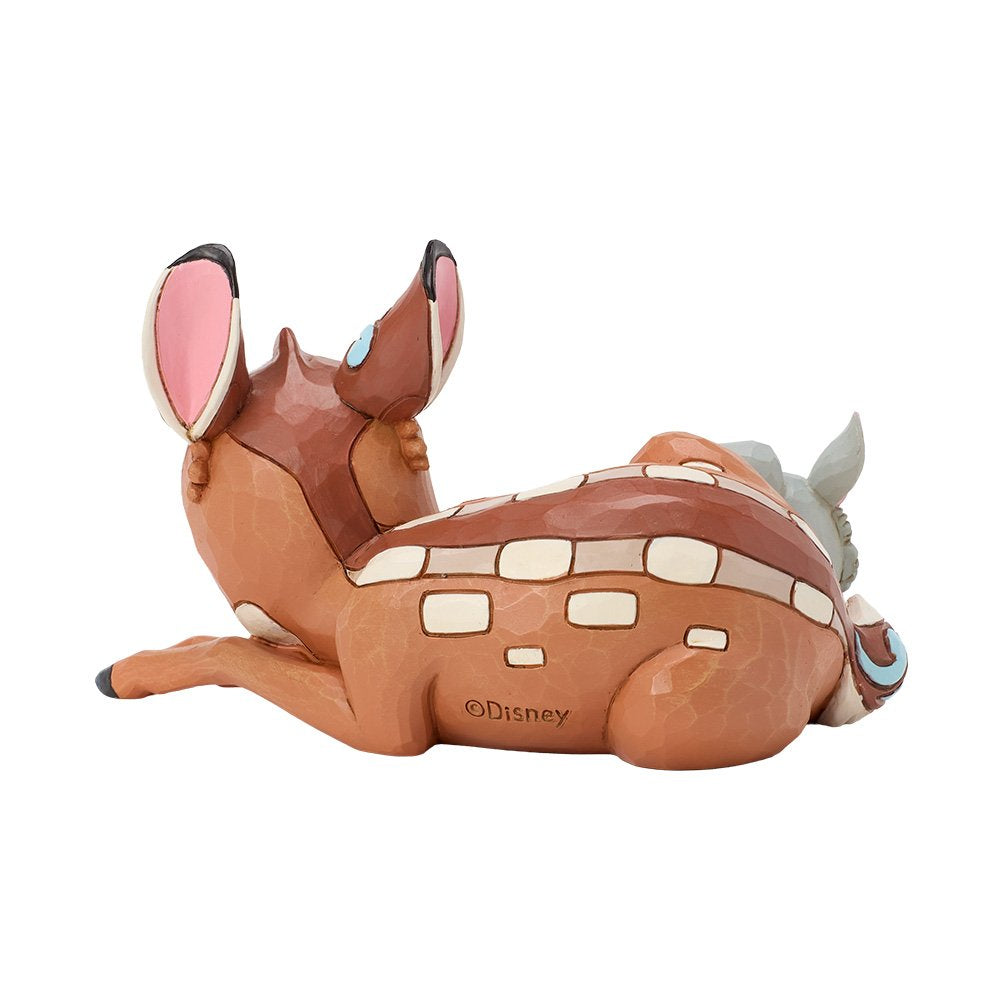 Gedetailleerd Disney Traditions Bambi & Stampertje Sleepy verzamelbeeld met klassieke Disney uitstraling en folk-artstijl.
