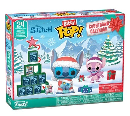 "Lilo & Stitch Bitty POP! Countdown Calendar met unieke vinylfiguren in schattige displaydeurtjes"