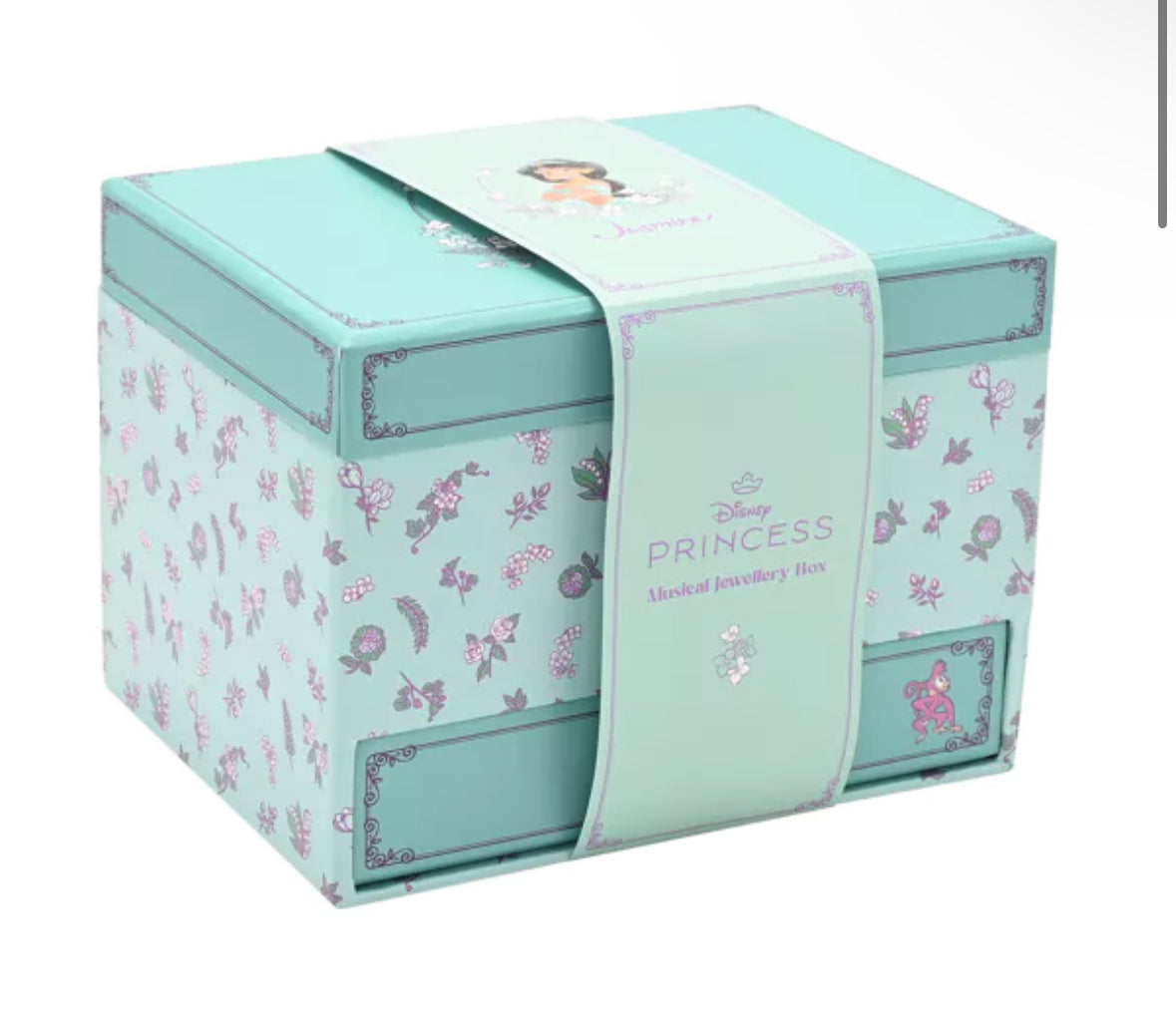 Disney Pastel Princess Jasmine Music Jewelry Box