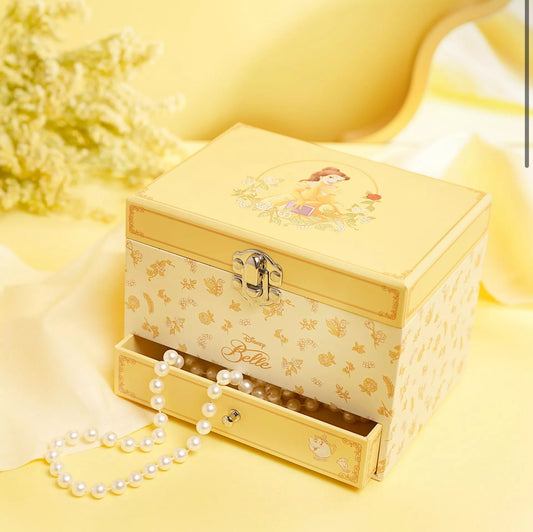 Disney Pastel Princess Belle Music Jewelry Box