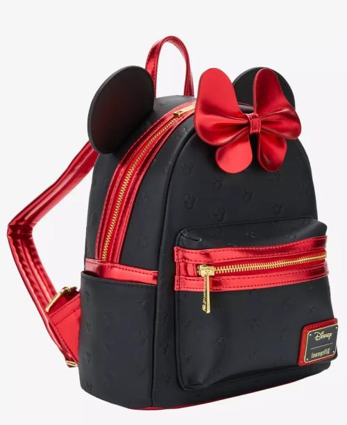 Loungefly Minnie Mouse Metallic Red Bow Exclusive Rugzak