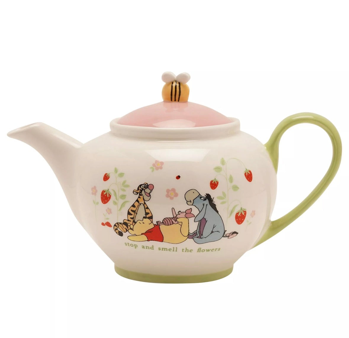 Disney Winnie the Pooh theepot van keramiek met speels Honderd Bunderbos design, vrolijke theepot voor Disney fans en cadeau